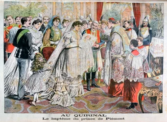 Il battesimo del Principe di Piemonte, Palazzo del Quirinale, Roma, 1904