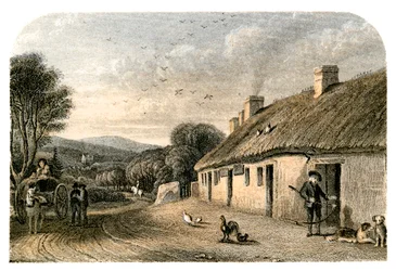 Luogo di nascita di Robert Burns, Alloway, South Ayrshire, Scozia