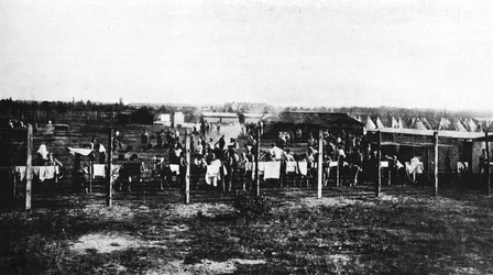 Il campo di concentramento a Frith Hill, Camberley, 1914-1915