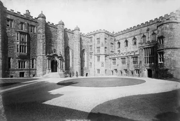Il cortile, Castello di Durham, Inghilterra, XX secolo