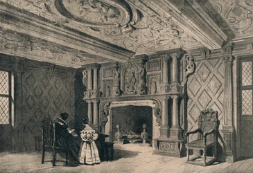 Il salotto, Park Hall, Shropshire