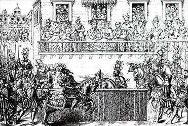 La ferita mortale di Re Enrico II di Francia
