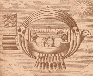 La nave volante, c1709, 1919