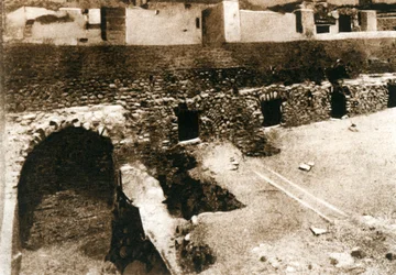 La grande terrazza sul criptoportico, Pompei, Italia, c. 1900