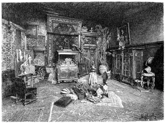 Il piccolo studio di Hans Makart, Vienna, Austria