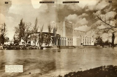 Il nuovo Shakespeare Memorial Theatre, Stratford-upon-Avon, Warwickshire, 1932, 1935