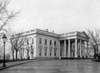 Il portico nord della Casa Bianca, Washington D.C., USA