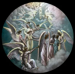 I pellegrini ascendono al cielo, c1910