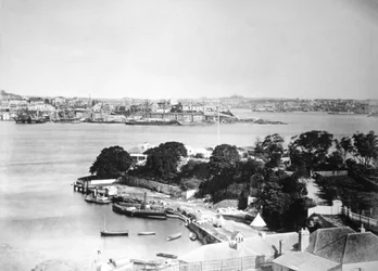 Il molo, Sydney, Nuovo Galles del Sud, Australia, 1870-1880