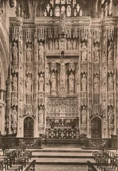 Il reredos, Cattedrale di Winchester, Hampshire, inizio XX secolo