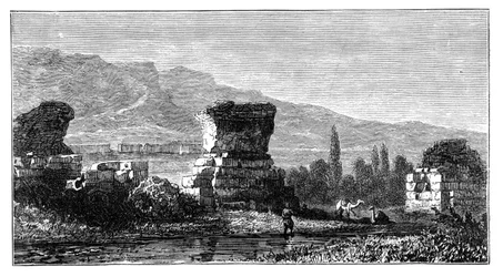 Le rovine di Sardi, Lidia, Turchia, c1890
