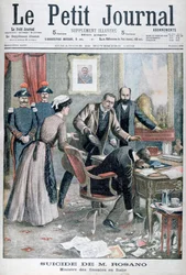 Il suicidio del signor Rosano, ministro delle Finanze italiano, Napoli, 1903