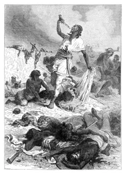 Il suicidio di Teodoro, Magdala, Etiopia, 1868, fine del XIX secolo