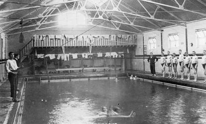 La piscina, stabilimento di addestramento della Royal Navy, Shotley, Suffolk