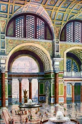 Il tepidarium delle Terme di Caracalla, Roma, Italia