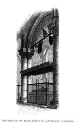 La tomba di Edoardo, il Principe Nero, cattedrale di Canterbury