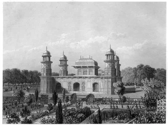 La tomba di Itimad-Ud-Daula, Agra, India, c1860