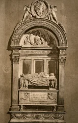 La tomba di Leonardo Bruni c1369-1444, Basilica di Santa Croce, Firenze, 1882