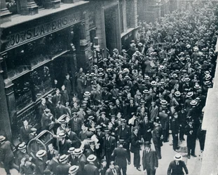 La crisi della guerra in città: La chiusura della Borsa di Londra