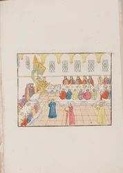 Cerimonia di matrimonio dello Zar Mikhail Feodorovich e Yevdokiya Lukyanovna, 1810