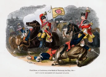Terzo Cavallo, o Carabinieri, alla Battaglia di Warburg, 31 luglio 1760