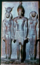 Tre figure egiziane, Egitto, 2600 a.C.