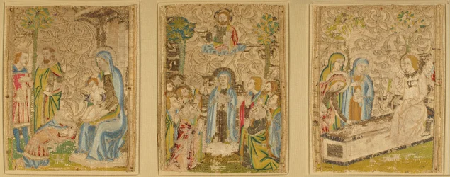Tre pannelli, italiani, fine XIV secolo