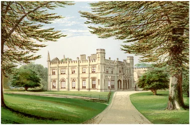 Thrybergh Park, Yorkshire, casa della famiglia Fullerton, c1880