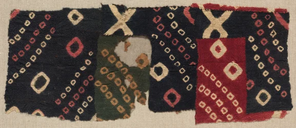 Frammento tie-dye, c. 700-1100 d.C.