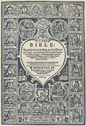 Pagina del titolo della Bibbia di Ginevra
