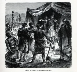 Tito Manlio condanna suo figlio, 1882