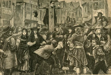 Titus Oates alla gogna, 1685