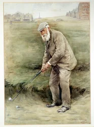 Tom Morris senior, golfista britannico, ritratto, c1910
