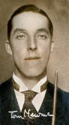 Tom Newman, campione di biliardo, 1935