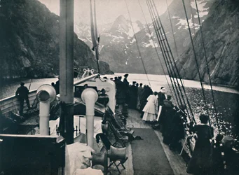 Battello turistico nel Trold Fjord, 1914