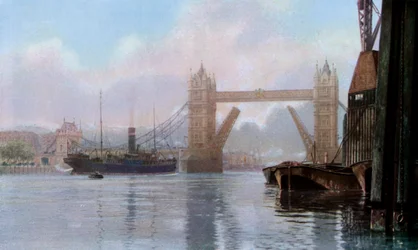 Tower Bridge, Londra, c1930s