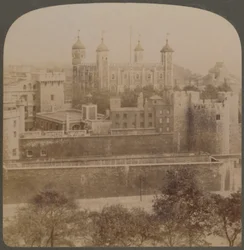 Torre di Londra - famoso antico palazzo e prigione della regalità - Inghilterra, 1901
