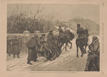 Trasporto dello zar Alessandro II ferito dopo l