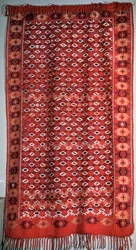 Copertura turkmena con frange