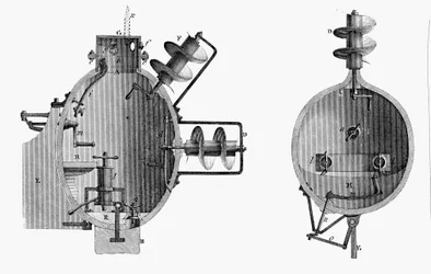 Tartaruga, sottomarino progettato da David Bushnell, 1787