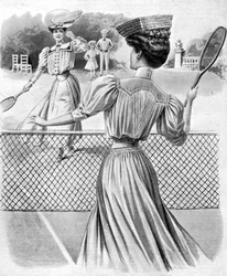 Due costumi da tennis per ottobre, 1905