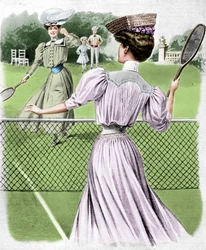 Due costumi da tennis per ottobre, 1905