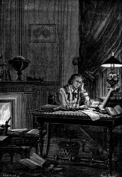 UJJ Leverrier, astronomo francese che calcola la posizione del pianeta Nettuno nel 1846, 1881