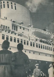 Ammirazione universale fu accordata alla fine esibizione del Bremen, 1936