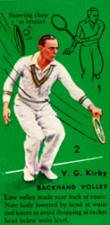 V. G. Kirby - Volée di rovescio, c1935