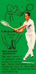 V. McGrath - Rovescio a due mani, c1935
