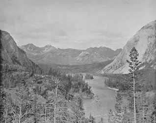 Valle del fiume Bow, Alberta, Canada, c1897