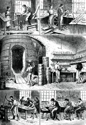 Vari processi di ceramica, c1880