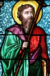 Chiesa di Vault de Lugny. Vetrata. San Filippo Apostolo