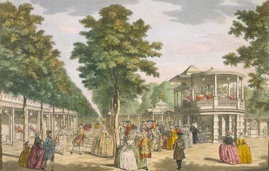 Giardini di Vauxhall, Lambeth, XVIII secolo